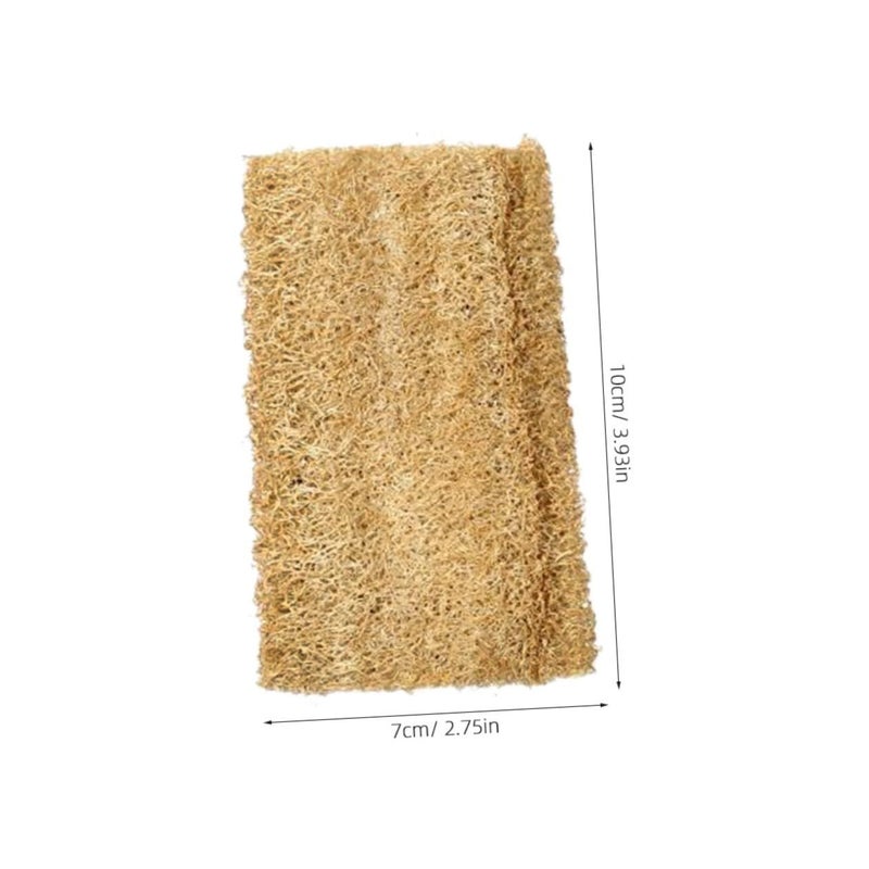 3 Pcs Natural Loofah Dishwashing Sponges Thick Absorbent Dried Loofah Pads For Kitchen Sink Cleaning Non Toxic Scrubbers Remove Grease And Grime Safely - Image 3