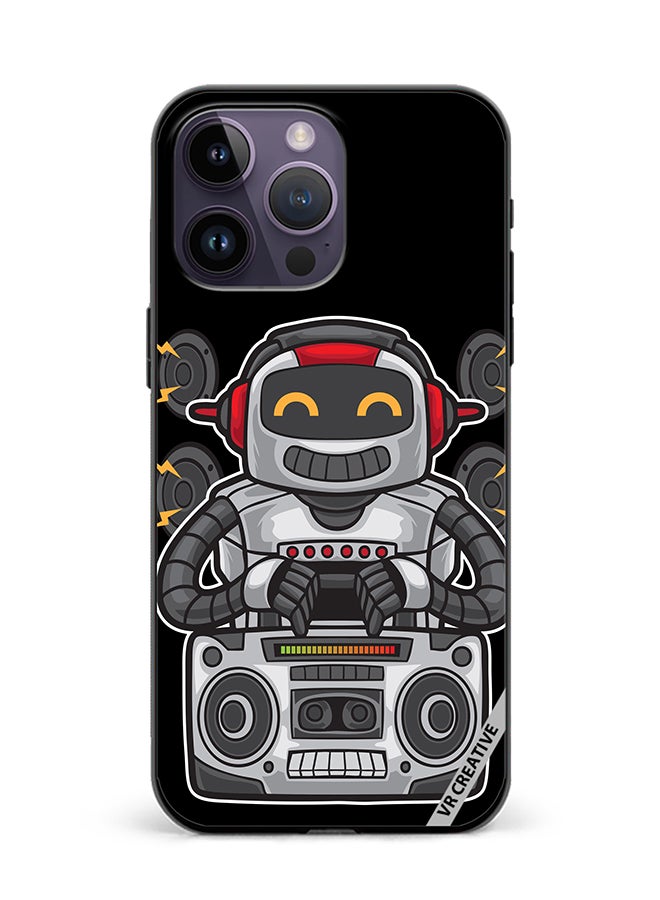 VR CREATIVE Protective Case Cover For Apple iPhone 16 Pro Max Speaker Monkey Design Multicolour