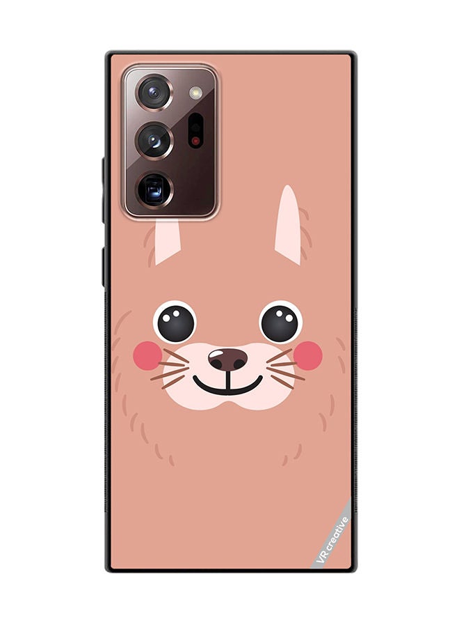 VR CREATIVE Protective Case Cover For Samsung Galaxy Note20 Ultra 5G Lama Cartoon Face Design Multicolour - Image 1