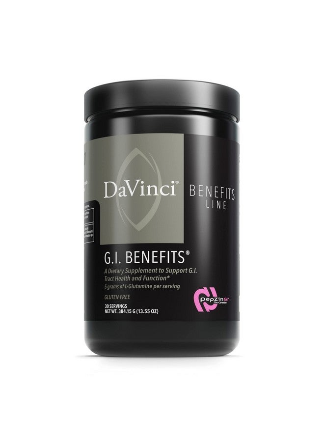Davinci مكمل دافنشي لابز جي آي - مسحوق صحة الجهاز الهضمي مع الزنك و L-جلوتامين* - دعم الجهاز المناعي والهضم الصحي* - مكمل صحة الأمعاء للرجال والنساء - 30 حصة (384.15 جرام) - Image 1