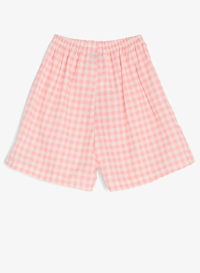 Pinata  Pink Gingham Shorts for Women | Best Price UAE