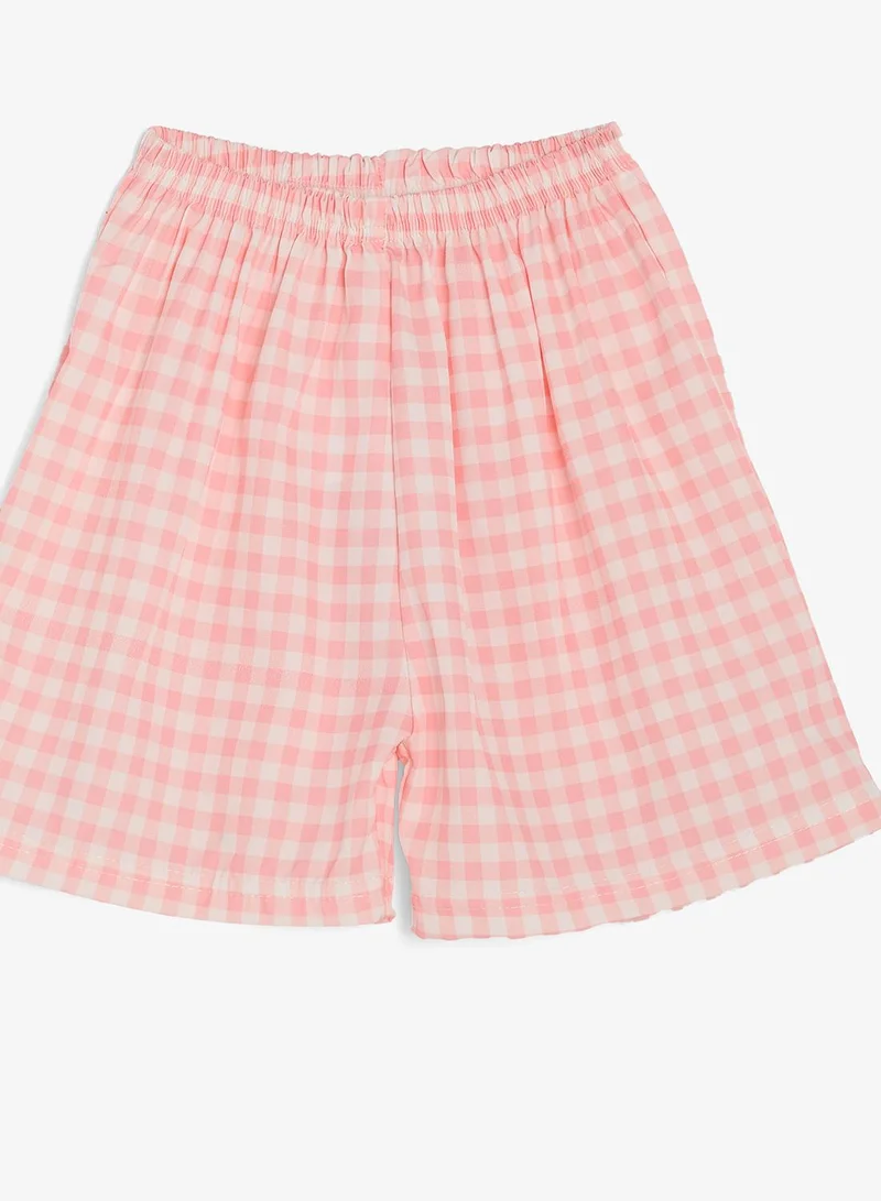 Pinata  Pink Gingham Shorts for Women | Best Price UAE