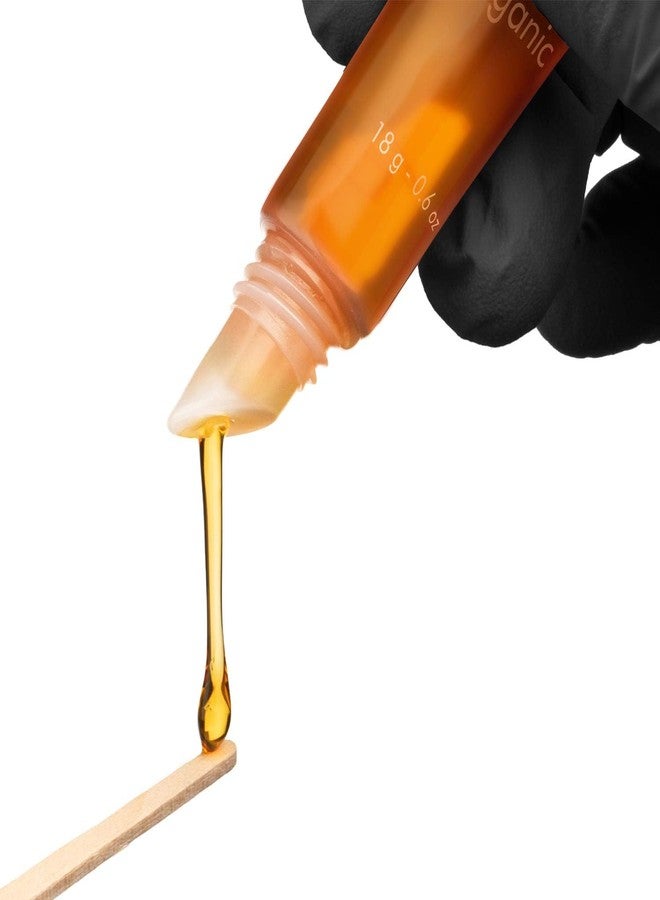 MOOM طقم شمع الحواجب العضوي من مووم مع زيت الرمان والبابونج - جل إزالة الشعر بالسكر الطبيعي مع 12 شريط قابل لإعادة الاستخدام و4 أدوات تطبيق لنحت 0.6 أونصة. عبوة واحدة - Image 5