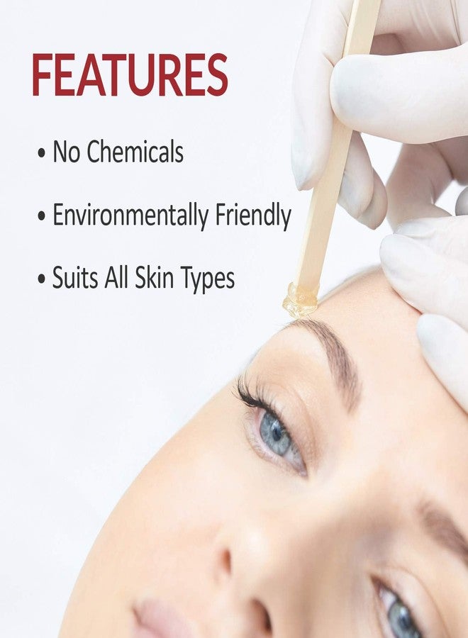 MOOM طقم شمع الحواجب العضوي من مووم مع زيت الرمان والبابونج - جل إزالة الشعر بالسكر الطبيعي مع 12 شريط قابل لإعادة الاستخدام و4 أدوات تطبيق لنحت 0.6 أونصة. عبوة واحدة - Image 4