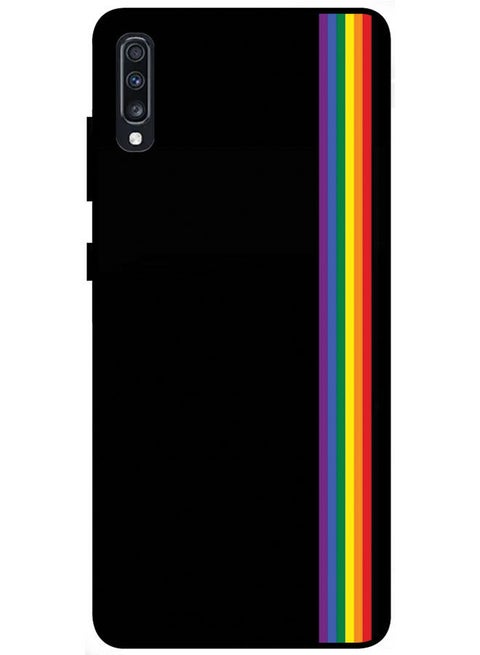 Protective Case Cover For Samsung Galaxy A70 Smart Series Printed Protective Case Cover for Samsung Galaxy A70 Multicolor Side Lining