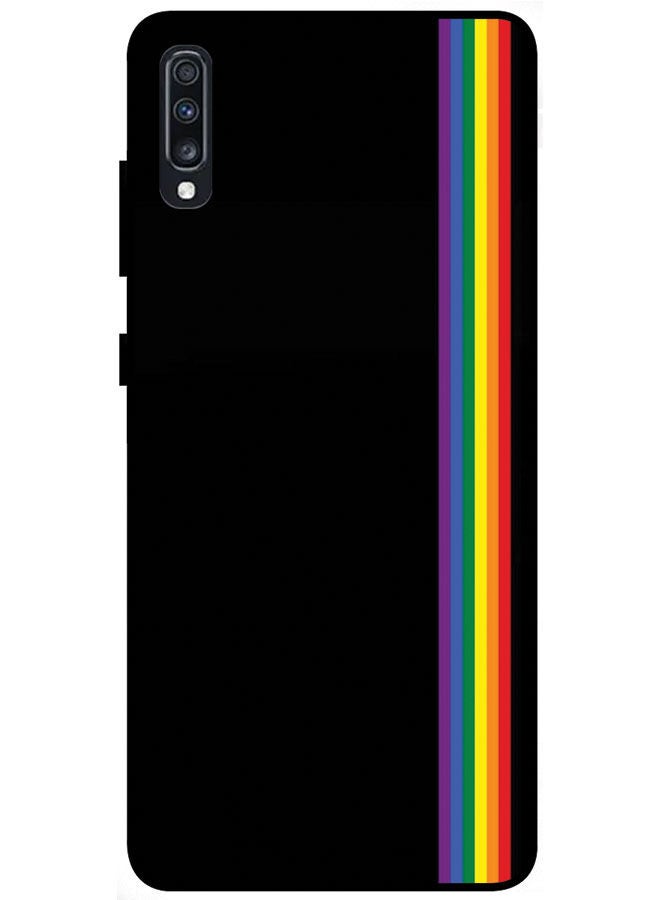 Protective Case Cover For Samsung Galaxy A70 Smart Series Printed Protective Case Cover for Samsung Galaxy A70 Multicolor Side Lining