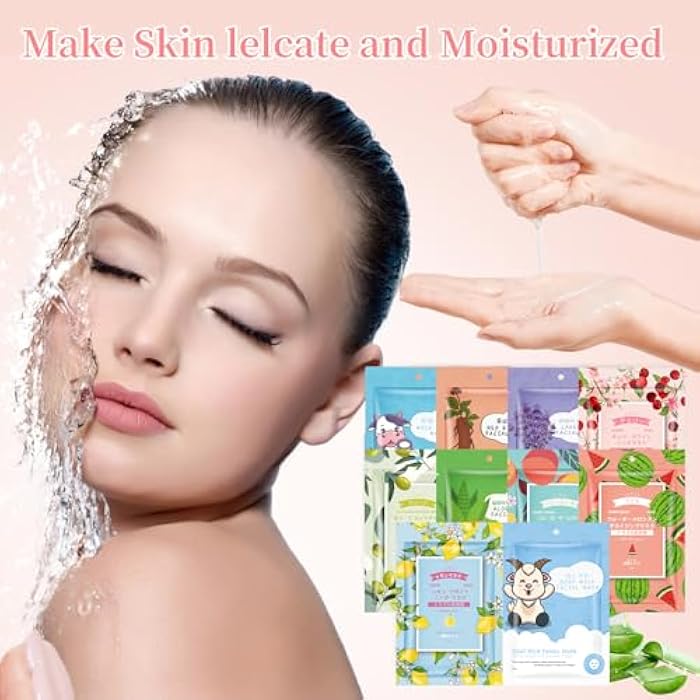GUOYAOLIFU 20 Sheets Face Masks Skincare,Hydrating Face Masks Suitable for All Skin Types,Facial Masks for Women Skin Care, Soothe and Moisture Face Sheet Masks for Spa - Image 3