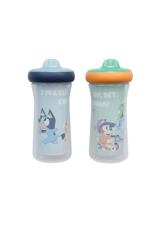 The First Years Bluey Insulated Sippy Cups - Dishwasher Safe Spill Proof Toddler Cups - Ages 12 Months and Up - 9 Ounces - 2 Count - Image 1