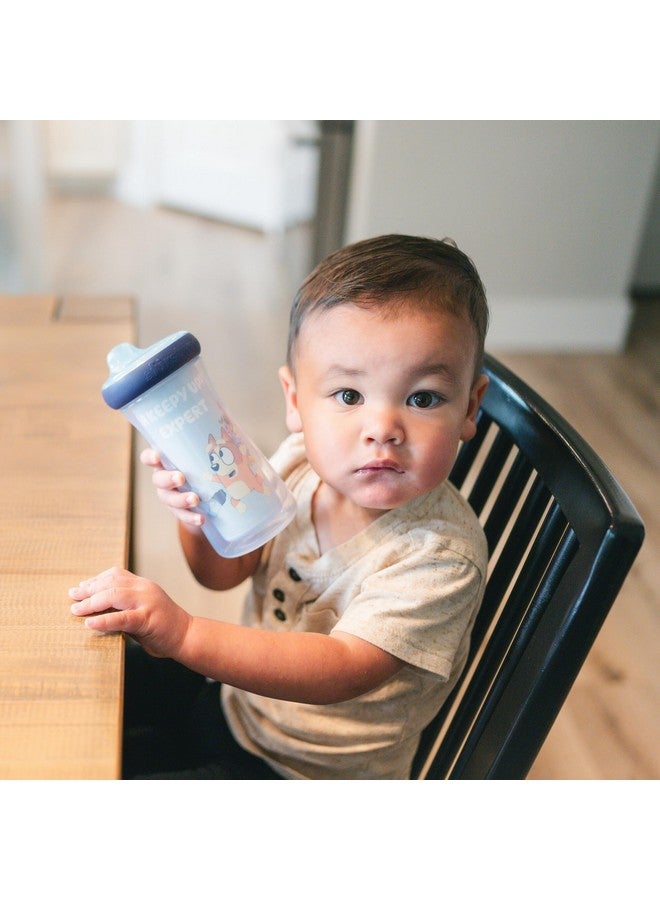 The First Years Bluey Insulated Sippy Cups - Dishwasher Safe Spill Proof Toddler Cups - Ages 12 Months and Up - 9 Ounces - 2 Count - Image 2