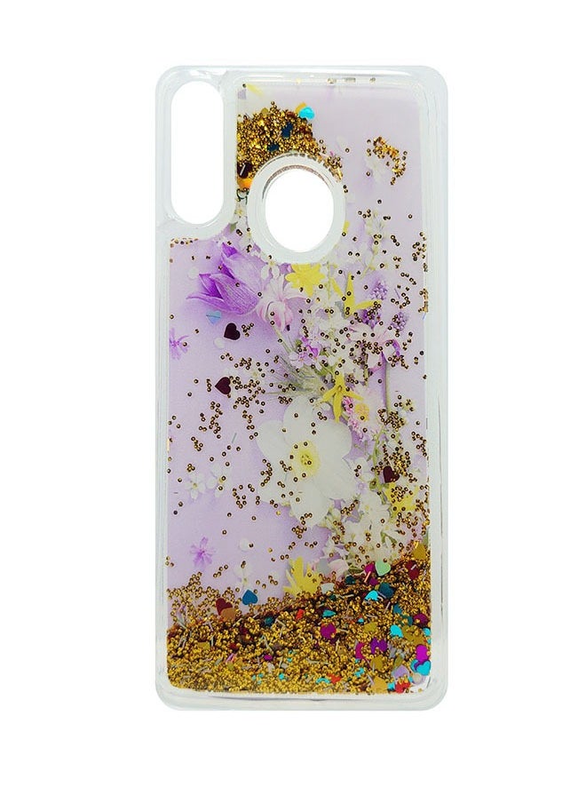 EYE CATCH Samsung Galaxy A20s Case For Women Girls Liquid Glitter Cover Sparkly Clear Shiny Bling Sparkle Phone Back Accessory Protection For Samsung Galaxy A20s Case Transparent  - Image 1