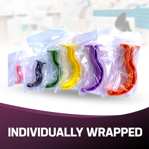 Kemp USA Berman Oral Airway 6 Piece OPA Kit Color Coded Dual Channel Polyethylene Disposable Single Patient Use Reinforced Bite Block Emergency Airway Management Set - Image 5