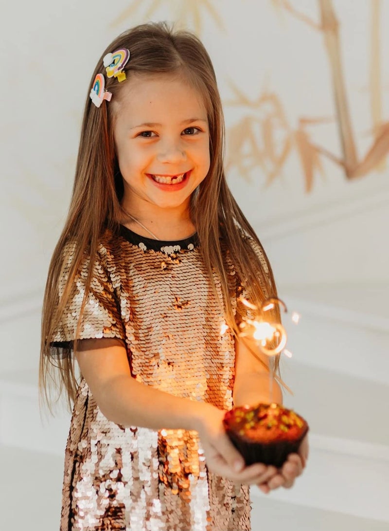 موردلي 14 قطعة من إكسسوارات الشعر اللطيفة: مشابك ودبابيس زهور وفواكه وفراشات للمواليد الجدد والرضع والأطفال الصغار والفتيات - Image 5