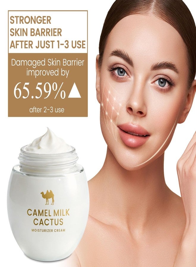 AOAO Camel Milk Cactus Moisturizing Repair Cream, Moisturizer Night Cream for Face and Neck, Maintains Normal Stratum Corneum Hydration, Fast-Absorbing & Nourishing, Improves Skin Feel, 130g/4.6oz - Image 2