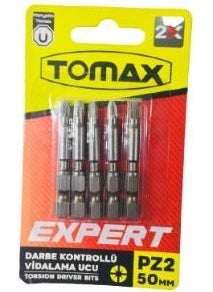 TOMAX PZ2X50 Impact Controlled Phillips Screwing Bits 5 Pcs 50MM 