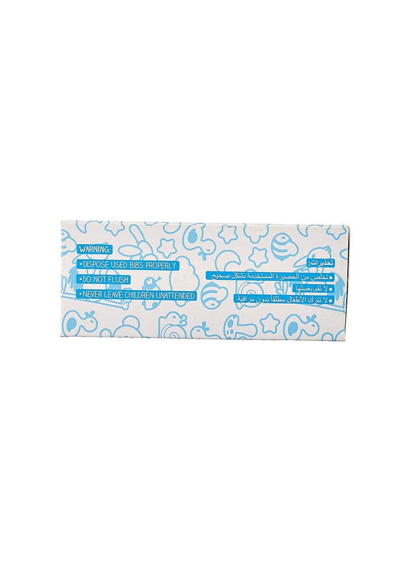 THE SMURFS Smurfs Smurf Box Of 20 Disposable Bibs Pack 3 60Counts, Baby Bibs, Infant Travel - Image 3