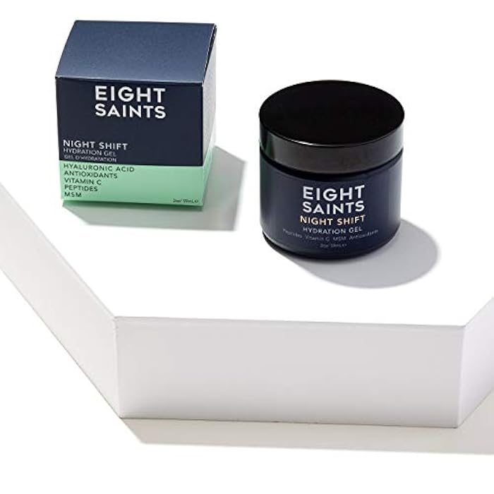 Eight Saints Night Shift Anti-Aging Gel Face Moisturizer, Natural and Organic Anti Wrinkle Night Cream Gel For Face To Reduce Fine Lines and Wrinkles, 2 Ounces - Image 2