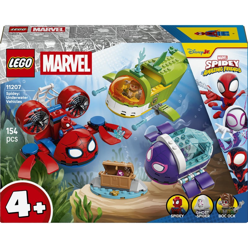 LEGO Marvel Spidey: Underwater Vehicles Building Toy 11207 (Age 4+, 154 Pieces) - Image 2