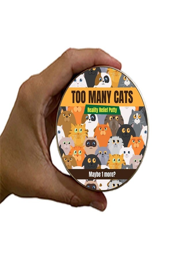 جير أوت معجون القطط الكثيرة - هدايا مضحكة لمحبي القطط - معجون تخفيف التوتر من Crazy Cat Lady - هدايا قطط لمحبي القطط - هدايا مضحكة بموضوع القطط - هدية لمحبي القطط - معجون العلاج البرتقالي - Image 2