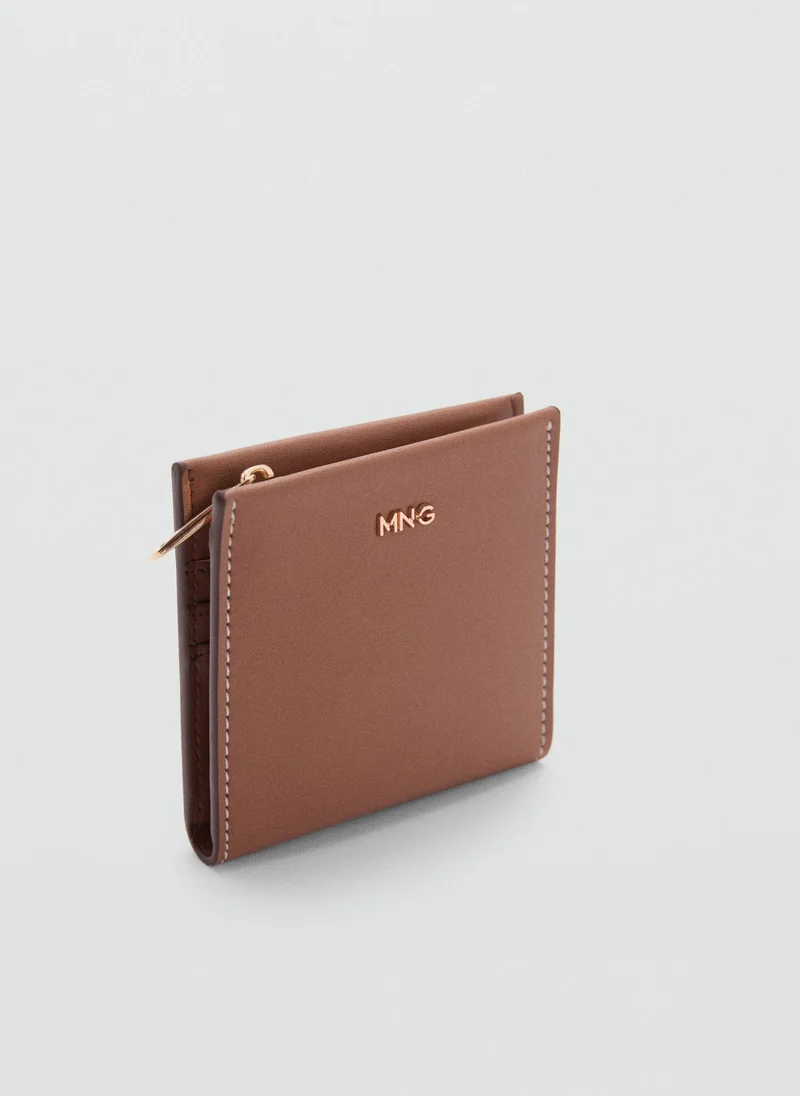 مانجو Embossed Wallet With Logo