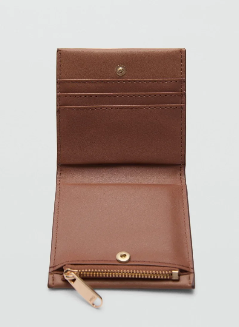 مانجو Embossed Wallet With Logo