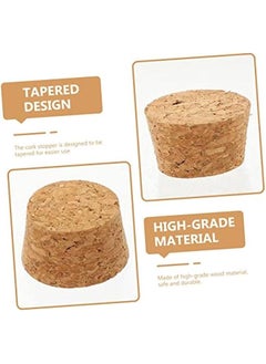 Generic 30pcs Glass Bottle Cork Small Corks Diy Cork Corks for Crafts Mini Corks Bottle Stoppers Bottle Caps for Crafts Multifunctional Cork Wine Bottle Sealing Cover Wine Cork Wood Plugs  - Image 4