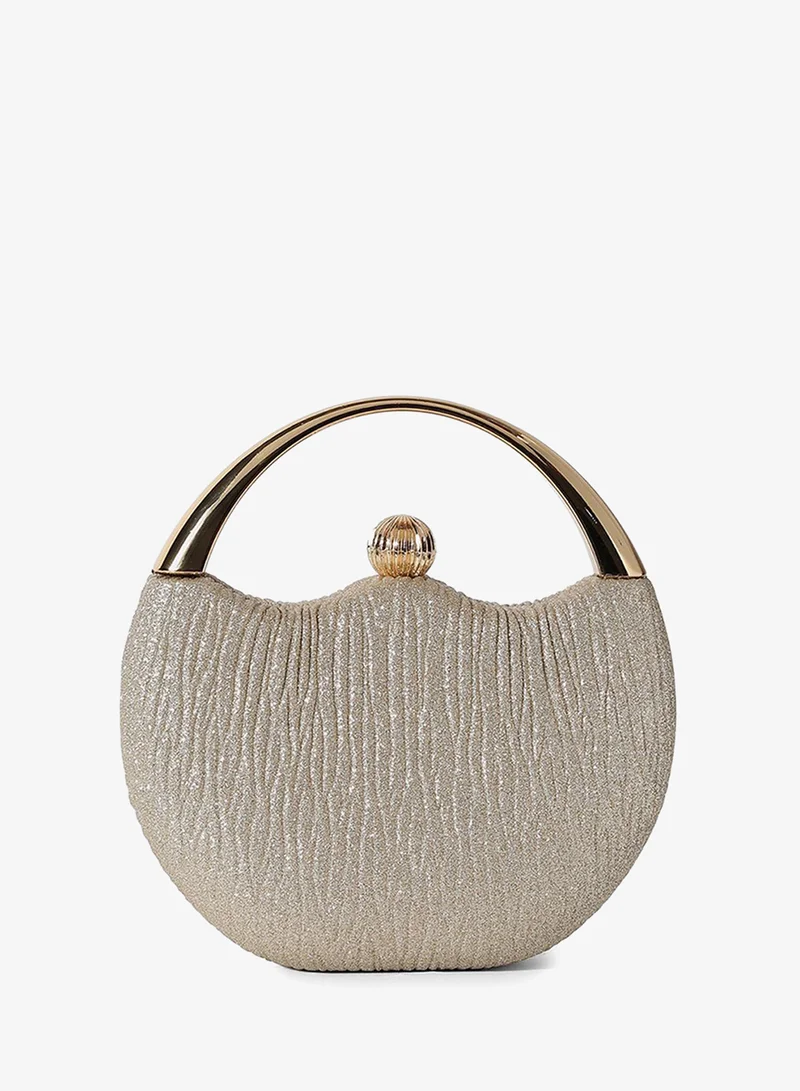 Haute Sauce  Women's Glimmering Glitz Gold & Silver Clutch for Women | Best Price UAE