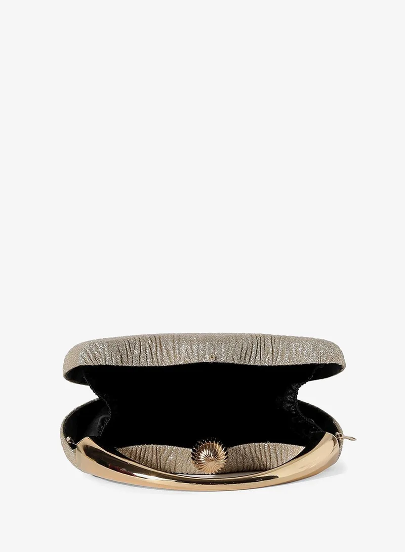 Haute Sauce  Women's Glimmering Glitz Gold & Silver Clutch for Women | Best Price UAE