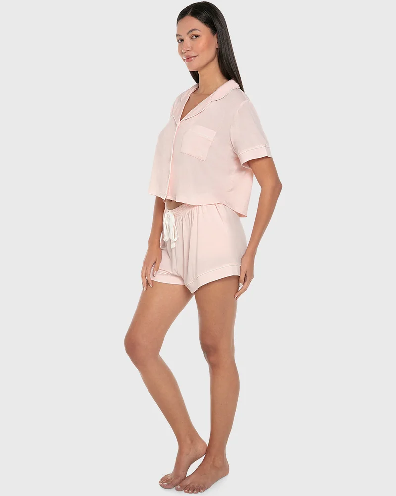 ايسلا اند ايفي Isla & Evie Modal Two-Piece Shorts Pajama Set