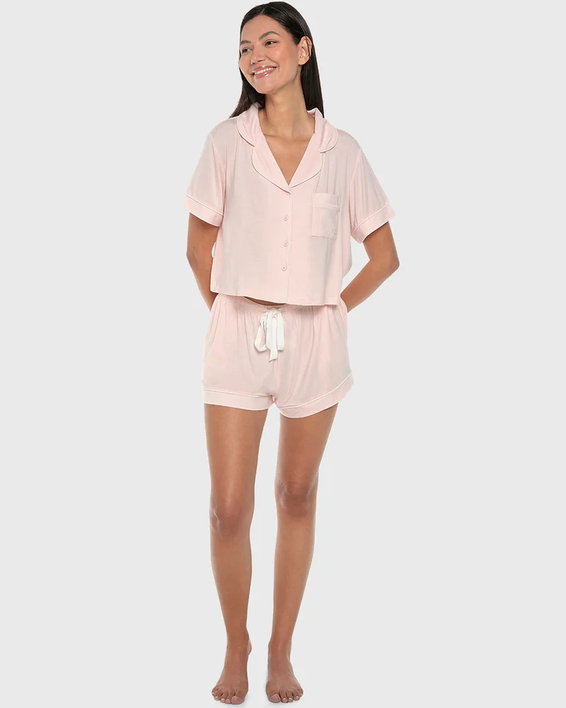 ايسلا اند ايفي Isla & Evie Modal Two-Piece Shorts Pajama Set