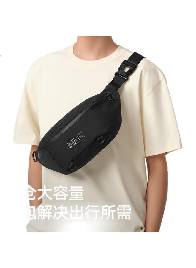 PELLIOT Outdoor Sports Waist Pack For Men And Women, Cycling Shoulder Crossbody Backpack, Running Multifunctional Chest Bag 16402611 Khaki - Image 3