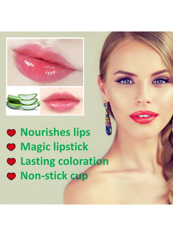 BKPPLZP 2 Pieces Aloe Vera Lipsticklong Lasting Moisturizing Lip Balmnourishing Lip Sticklipsticklip Balmmagic Temp Color Changewaterproof Lip Gloss Matte Makeup - Image 3