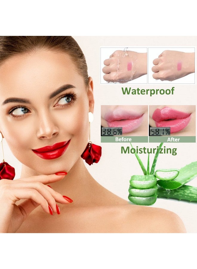 BKPPLZP 2 Pieces Aloe Vera Lipsticklong Lasting Moisturizing Lip Balmnourishing Lip Sticklipsticklip Balmmagic Temp Color Changewaterproof Lip Gloss Matte Makeup - Image 5
