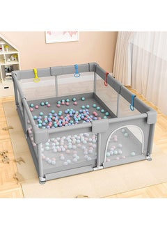 Baby Playpen, 200 * 180cm Playpen for Toddlers, with Door and Suction Cup, Baby Safe Activity Center, Large Playpen, Baby Bumper Foam Playpen with Breathable Mesh, Safe Playpen for Toddlers - pzsku/Z76115571FB64353C79F1Z/45/_/1721372062/f55f8ad4-c74b-4a39-b021-27c185a170b9