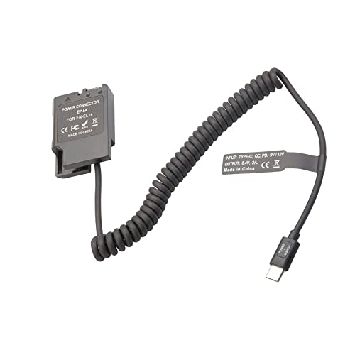 MERISHOPP Power Adapter En-El14 Dummy Battery for D3100 D5100 D5200 D5300 D3200 Cameras & Photo | Camera & Photo Accessories | Cables & Adapters - Image 2