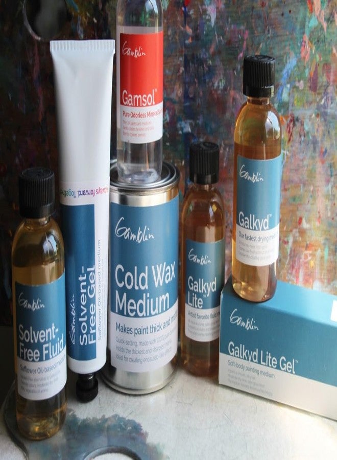 GAMBLIN وسيط طلاء الزيت السائل الخالي من المذيبات من غامبلين، 8.5 أونصة سائلة (250 مل)  - Image 3