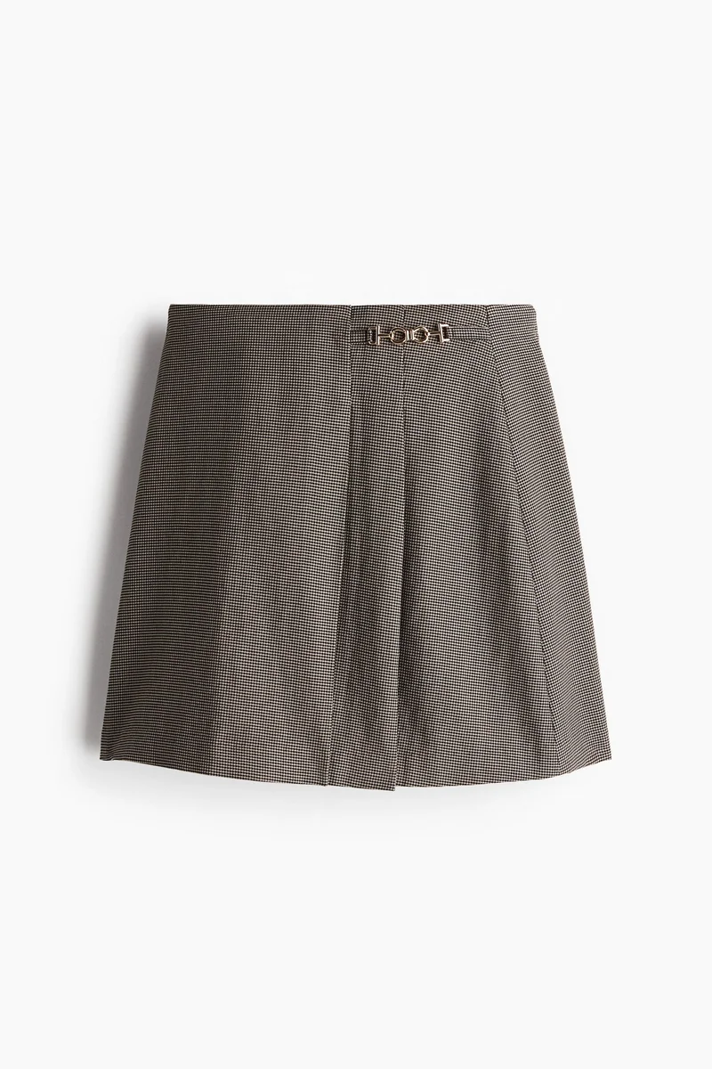H&M Metal-Detail Mini Skirt