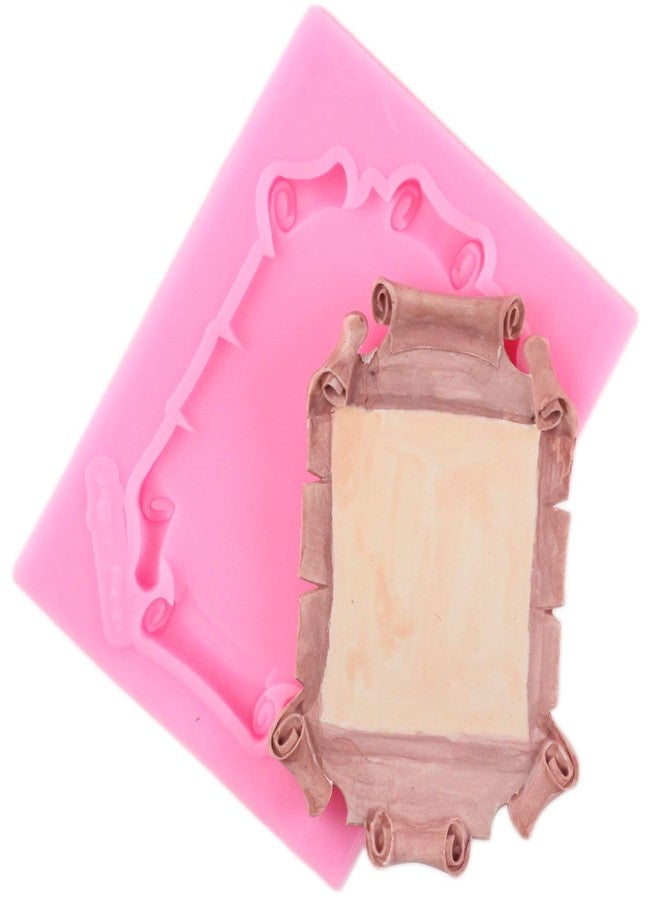 Mujiang Baroque Style Fondant Molds - Curlicues Scroll Lace Photo Frame Silicone Molds Sugarcraft Cake Border Decoration Set Of 4 - Image 3