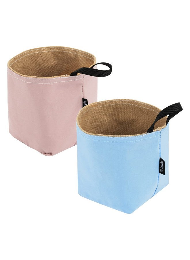 CM سلة تعليق صغيرة CM، حقيبة تخزين صغيرة، سلة ديكور للتخزين على الحائط والباب، سلة قابلة للطي، 2 قطعة - Image 4