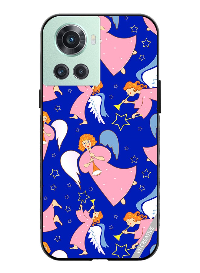 VR CREATIVE Protective Case Cover For OnePlus Ace Christmas Angels With Flutes Design Multicolour - Image 1