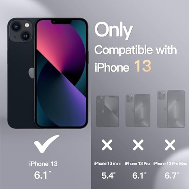 JETech Silicone Case for iPhone 13 61Inch SilkySoft Touch FullBody Protective Phone Case Shockproof Cover with Microfiber Lining Black - Image 2