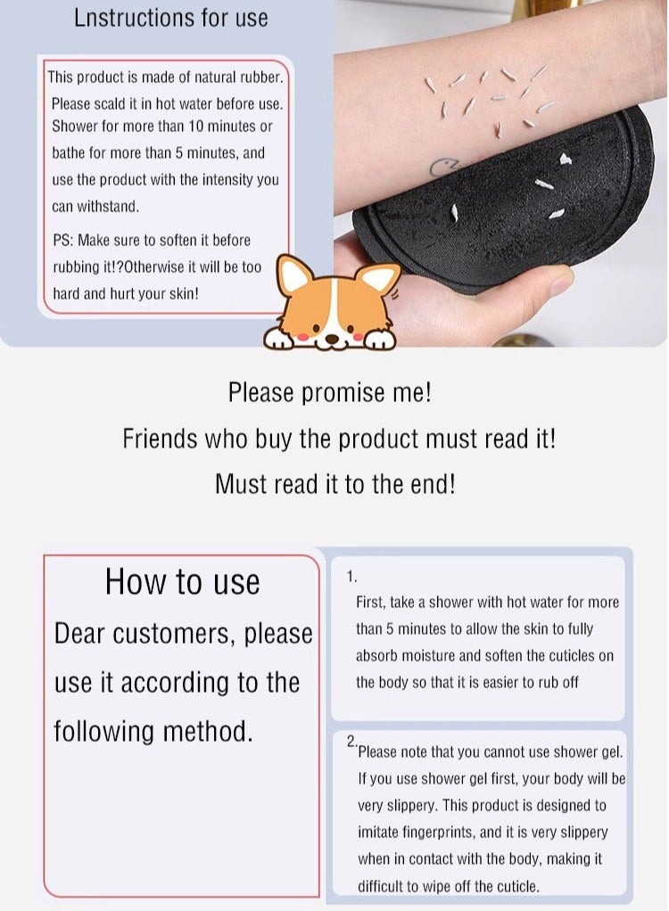 4 pairs of exfoliating scrub bath gloves for shower, spa, massage and body scrub for exfoliating, rubbing and removing dead skin  - Image 3