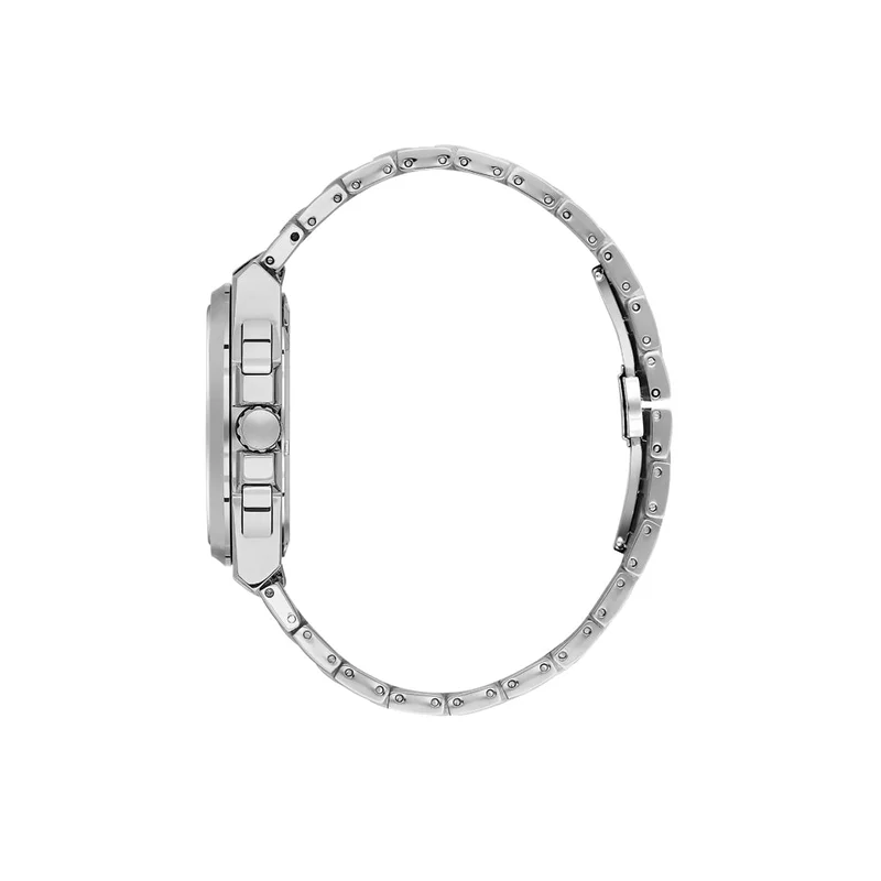 DANIEL KLEIN Men's Stainless Steel Silver Alloy Case Analog Dark Blue Round Sunray Dial Japanese Quartz Exclusive 50 Meters Water Resistant