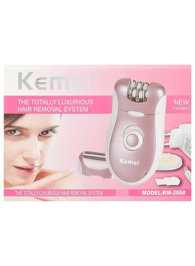 كيمي ماكينة إزالة الشعر للنساء من كيمي KM-2068 - قابلة لإعادة الشحن، للبشرة الحساسة، العناية بالجسم، للبشرة الحساسة وتقوم بنزع الشعر دون الم _ بمبي  د - Image 3