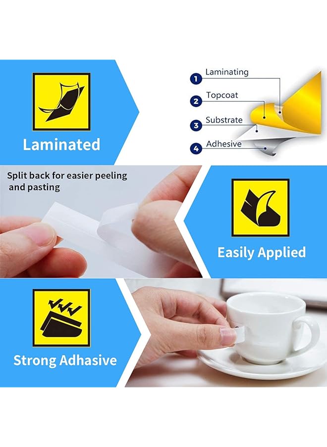 erorex Tze 251 Label Tape For Brother Tze251 Tz251 Tape 0.94 Inch 26.2Ft 24Mm 8M Aze251 Black On White 4 Pack - Image 2