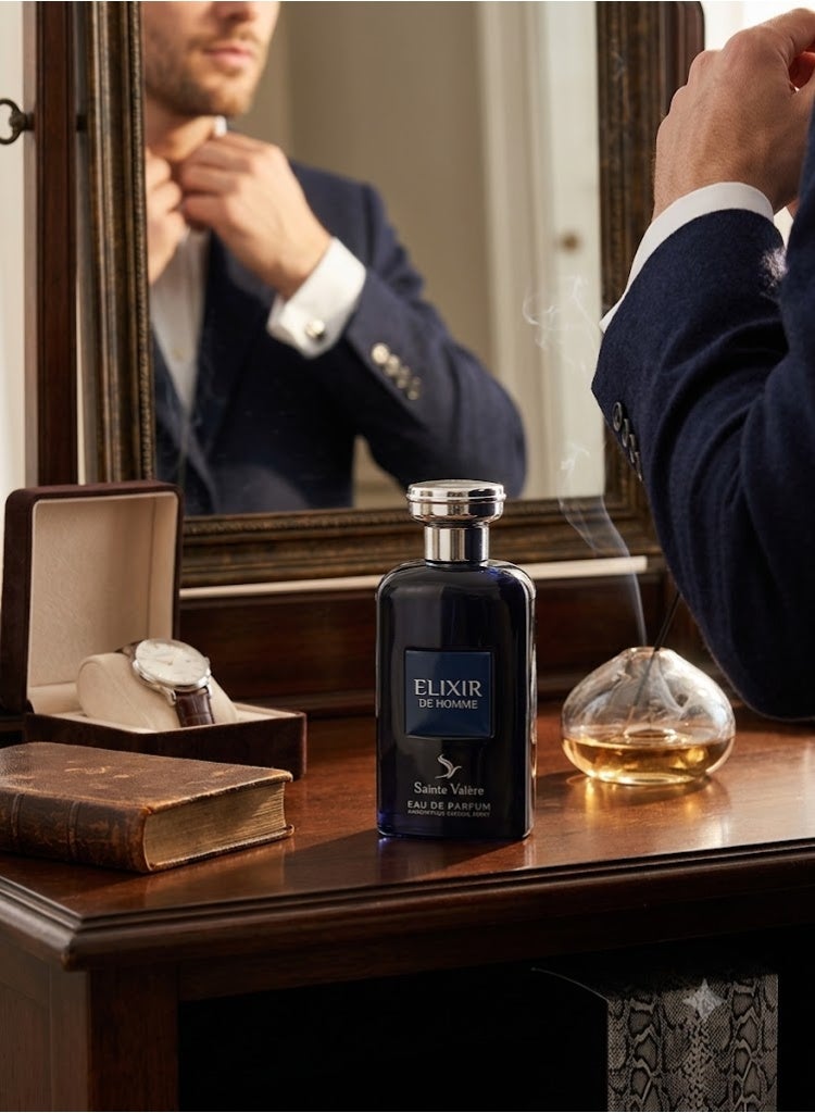 Sainte Valere, Elixir De Homme, Eau De Parfum for Men, 100ml, Long Lasting Luxury Oriental Fougere Perfume, Lavender, Mint, Vanilla, Benzoin, Honey, Tonka Bean, Tobacco, Premium Masculine Fragrance - Image 3