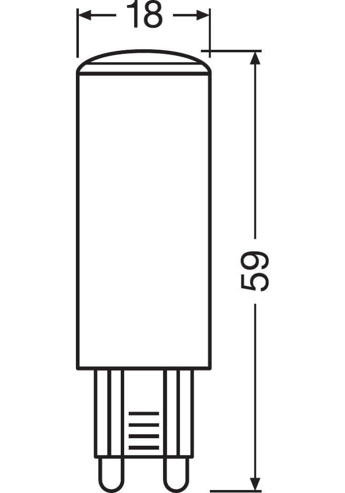 Osram Ledvance G9 Dimmable LED Bulb 4W Warm White - Image 2