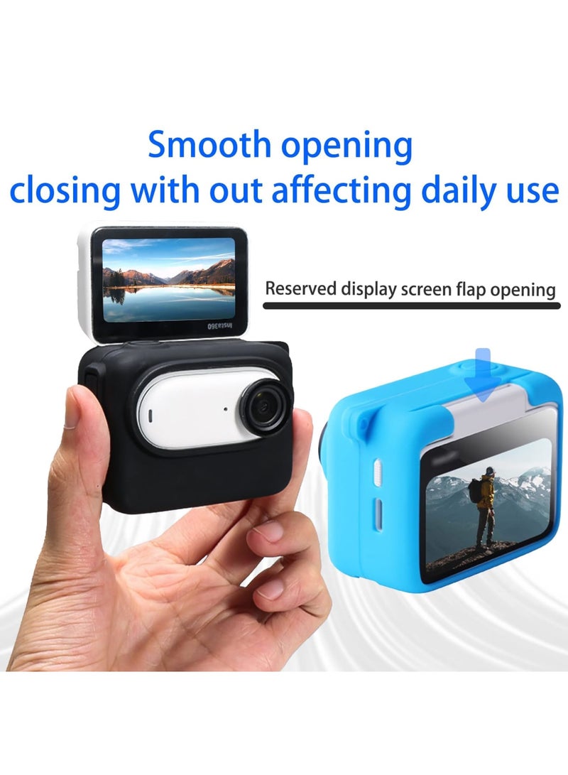 Rubber Sleeve Protection Accessories for Go3 Action Camera, Silicone Cover for Scratch Fingerprint Dust, Protection Comprehensive Anti-Seismic Anti-Scratch Design(Black) - Image 5