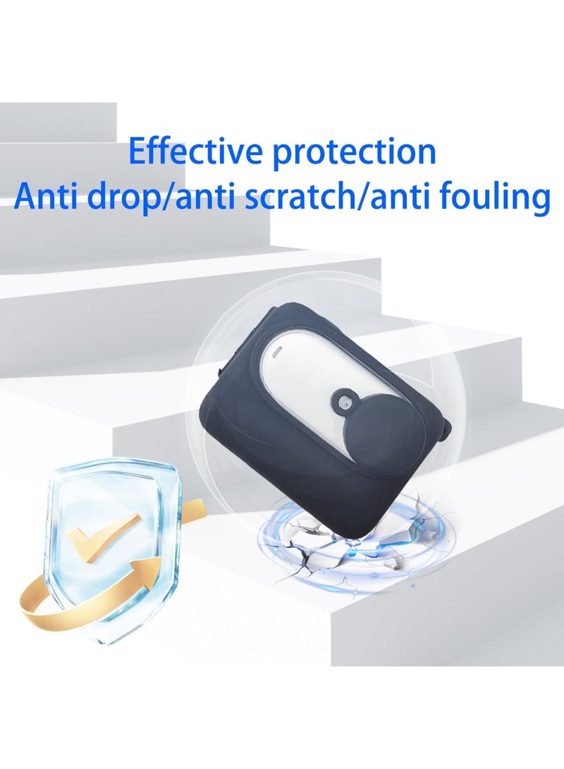 Rubber Sleeve Protection Accessories for Go3 Action Camera, Silicone Cover for Scratch Fingerprint Dust, Protection Comprehensive Anti-Seismic Anti-Scratch Design(Black) - Image 4