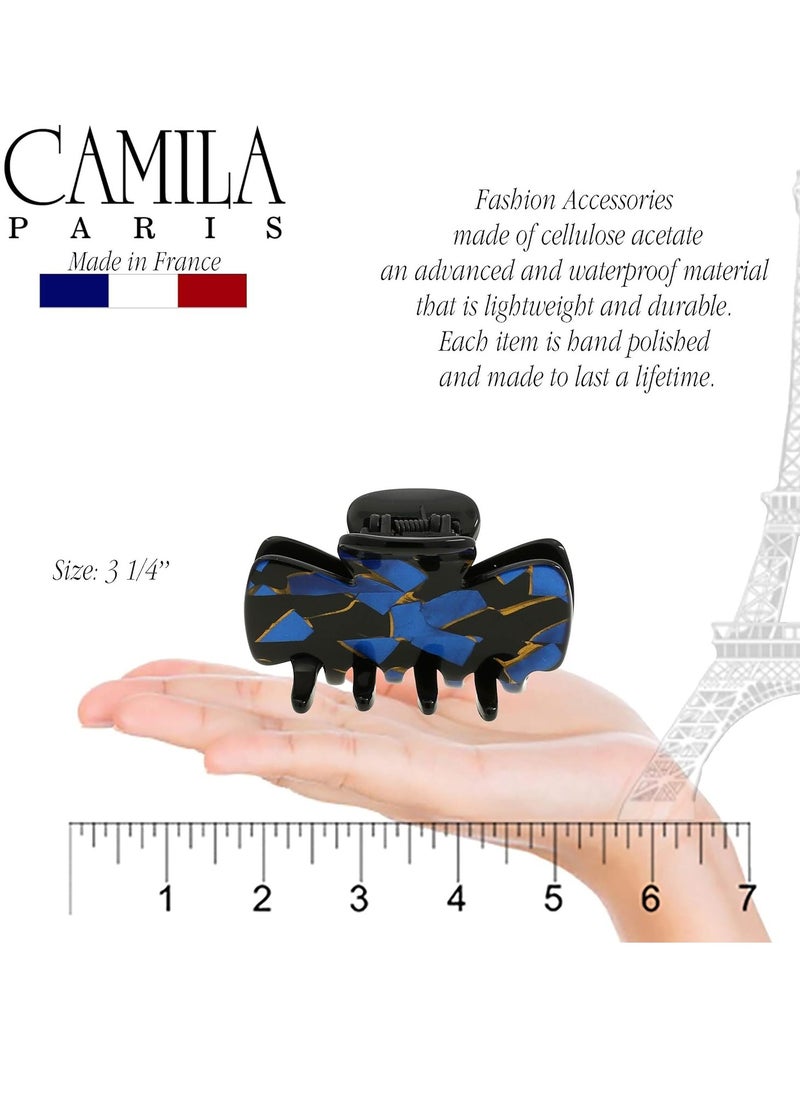 Camila Paris CP2439 French Hair Clip for Women, Large Blue, Handmade Girls Hair Claw Clips Jaw Fashion Durable and Styling Hair Accessories for Women, Strong Hold No Slip Grip, Made in France - pzsku/Z761228AD8008045B5144Z/45/_/1737208521/7e3b42bf-d008-493e-9e70-0155ee8700eb