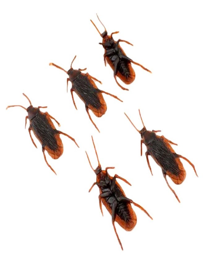 GUDVES Prank Fake Roaches Model Simulation Rubber Cockroach Roach Bug Toy Funny Trick Joke Toys Plastic Bugs (10PCS) - Image 3